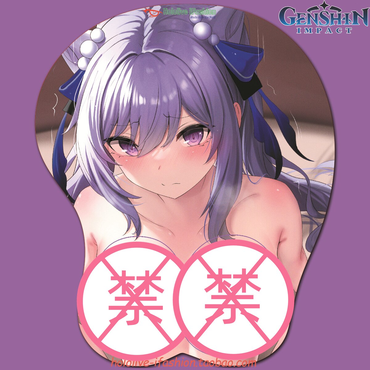 Ayaka Keqing Sexy 3D Mousepad Genshin Impact Hand Wrist Rest Mousepad Silicone Mouse Pad Breast Oppai Soft Mouse Mat Otaku