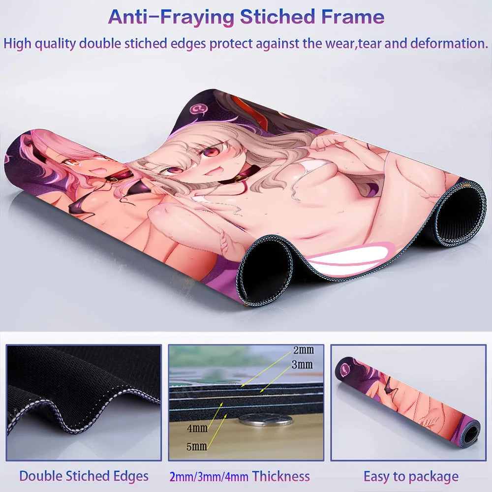 Adult Character Mouse Pad Naked Girls Sexy Play Mat Lewd Girls Uncensored Hentai Custom Size Mouse Pads Nsfw Animation Long Pad