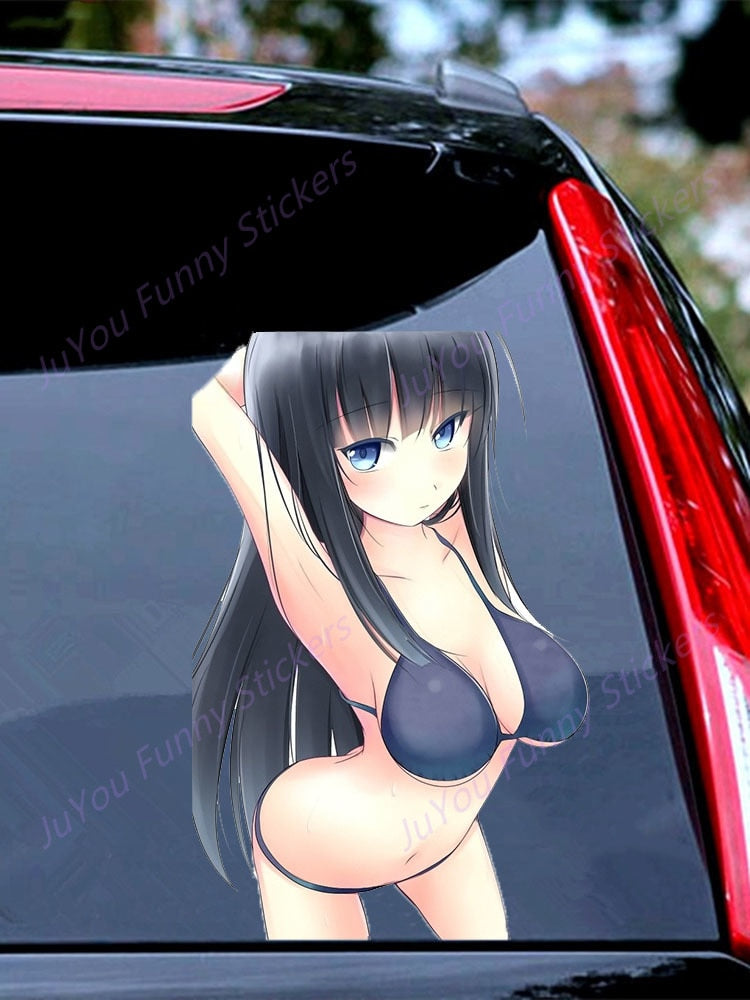 Sexy anime girl Stickers | Bikin Anime girl stickers | Sexy swimsuit stickers | underwear car stickers decal anime cute car accessories decoration