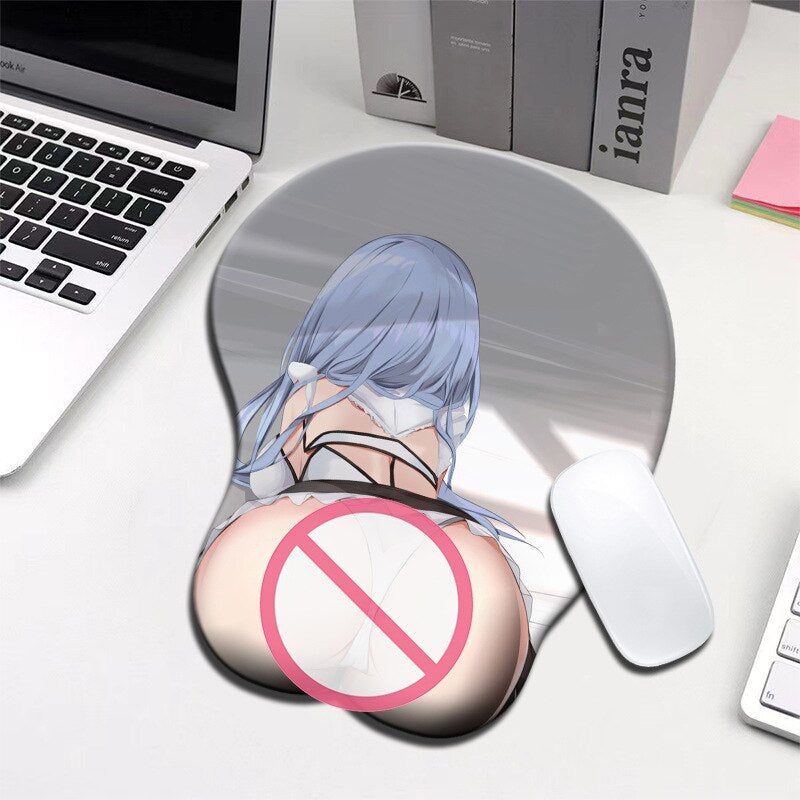 Sexy Beauty Mouse Pad Hatsune Miku Yosuga no Sora Kasugano Sora Creative Anime 3D Breast Mousepad Wrist Rest Silicone Mouse Mat