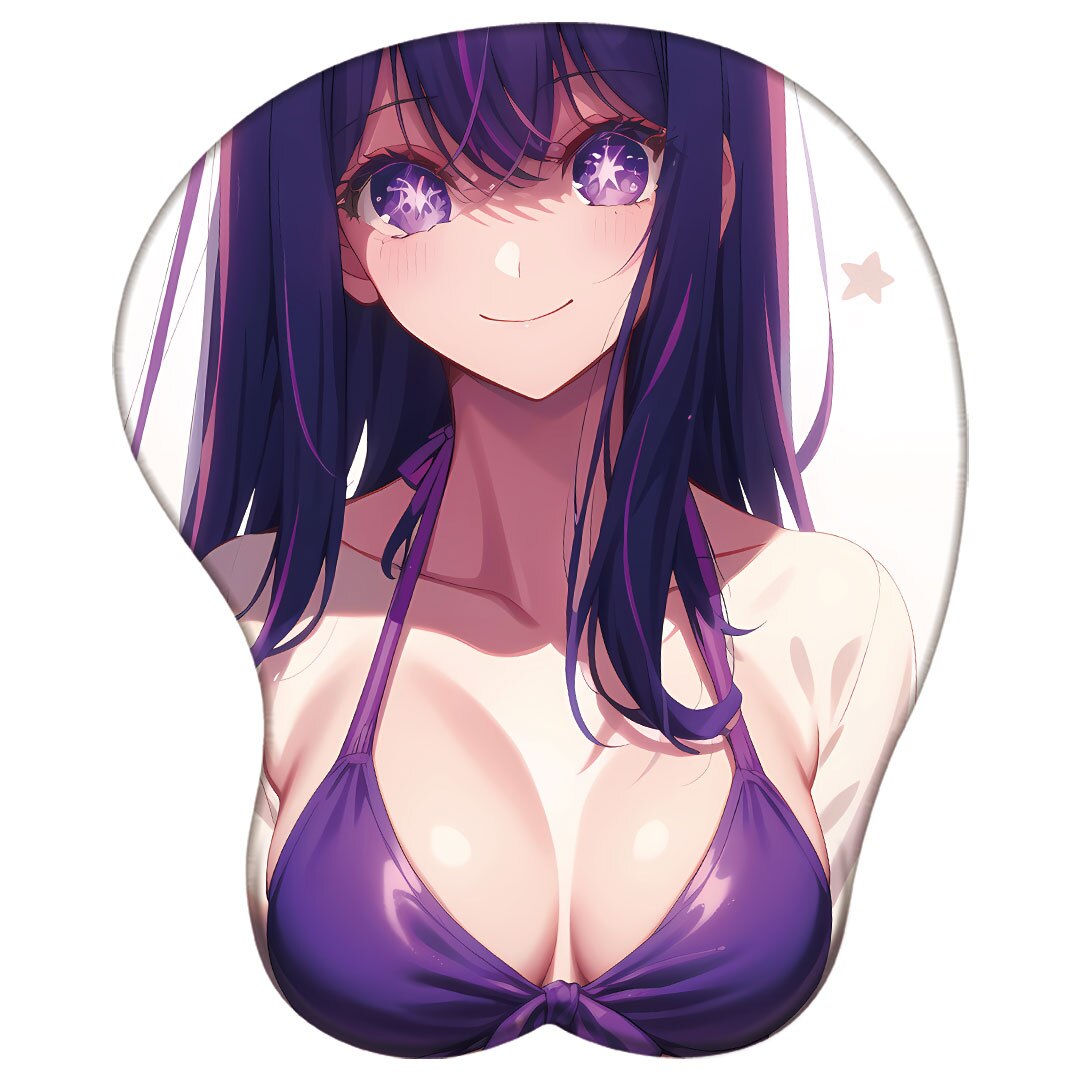 Hoshino Ai Ruby Kana Akane 3D Silicone Mousepad Anime Oshi No Ko 3D Wristband Mouse Pad Anime Gaming Diy 3D Wrist Rest Mouse Mat