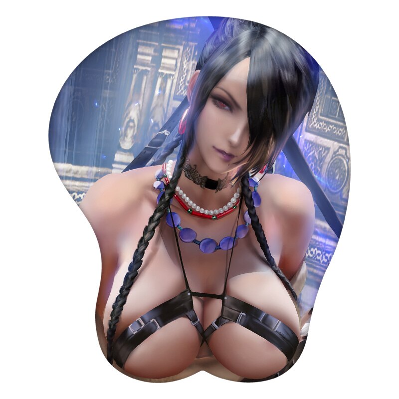 Lulu Final Fantasy XIV 3D Mouse Pad Anime Wrist Rest Silicone Sexy Creative Gaming Mousepad Mat