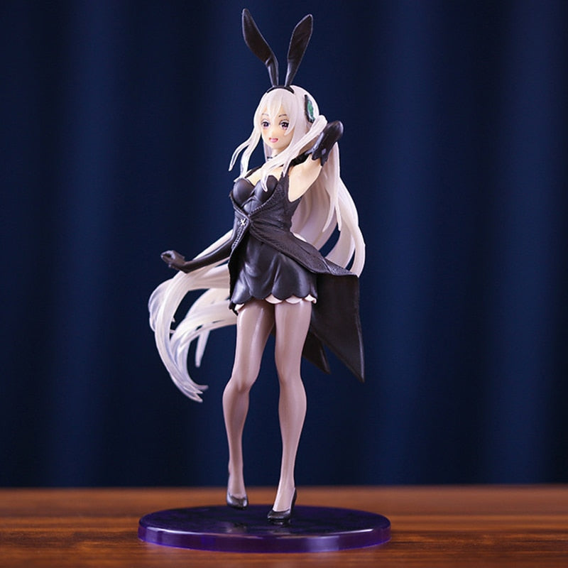 21cm Anime Re:Life In A Different World From Zero Action Figure Echidna Bunny Sexy Girl Figure Rem PVC Collection Model Toy Gift