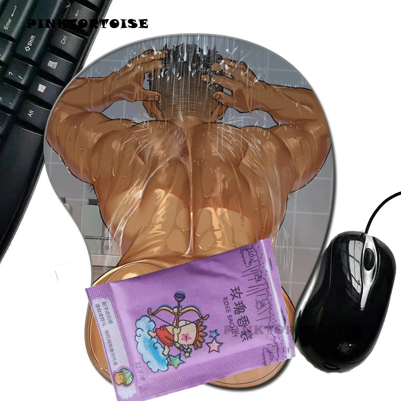 PINKTORTOISE MOUS MAT My Hero Academia Anime mousepad Wrist Rest Big soft butt 3D Gaming Environmental Silicon Mouse Pad GIFT