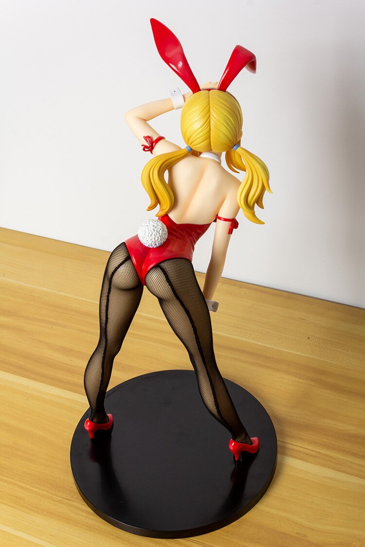 38CM FREEing B-style Fairy Tail Lucy Heartfilia 1/4 Bunny Ver. PVC Action Figure Adult Collectible Model Toys doll Gifts