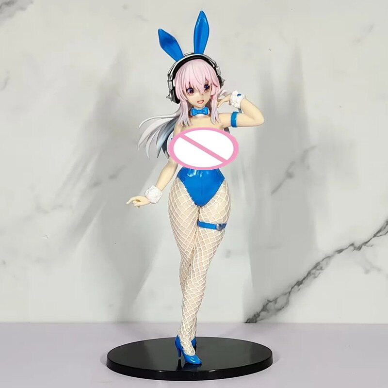 30cm FuRyu BiCute Bunnies Super Sonico Sexy Anime Figure SUPERSONICO Bunny Girl Action Figure Adult Collection Model Doll Toys