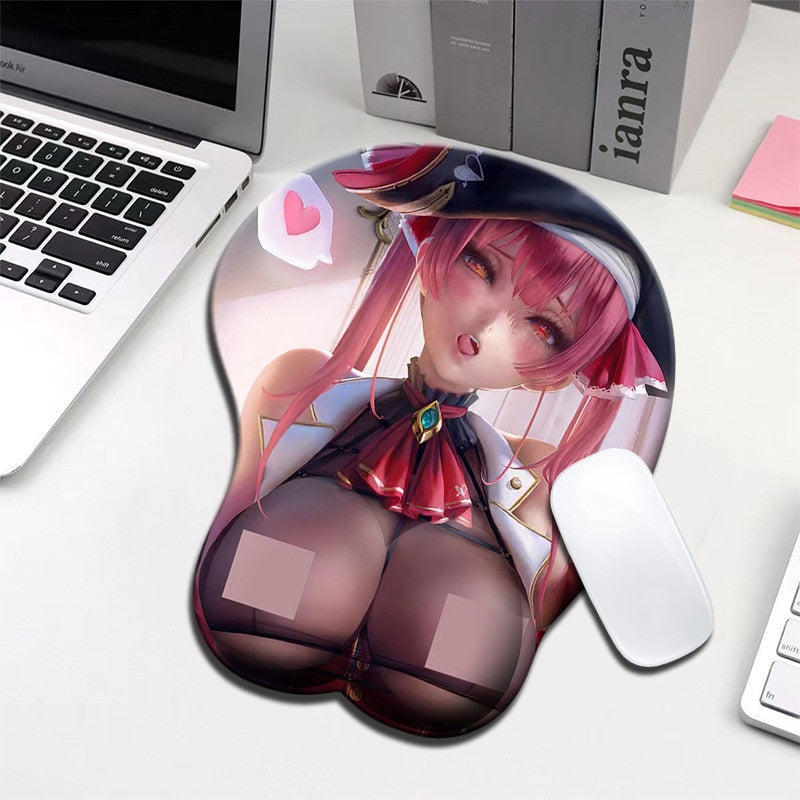 Creative 3d Silicone Mouse Pad Animation Sexy Breast Hand Mouse Pad Sexy Beauty Mouse Pad Anime Chest Mousepad tapis de souris