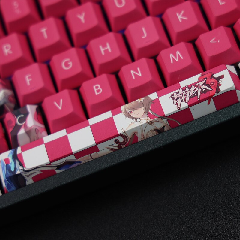 108 Keys/set PBT Dye Subbed Keycaps Cartoon Anime Gaming Key Caps Cherry Profile Keycap For Honkai Impact 3 Rita Rossweisse