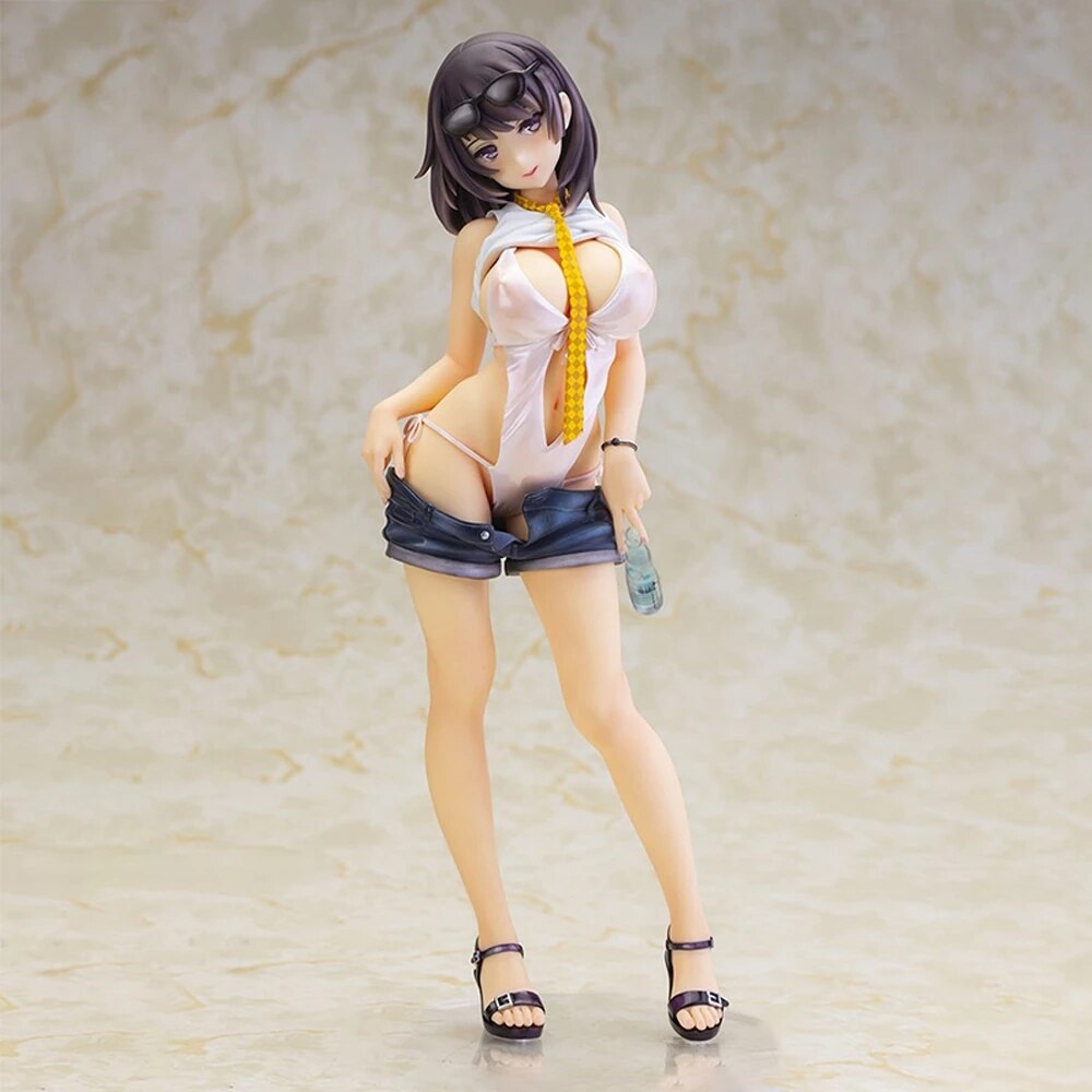 28CM Alphamax SKYTUBE Anime Girl Toshiue Kanojo 1/6 Complete PVC Action Figure Toy Statue Model Toys Adult Collection Doll Gift