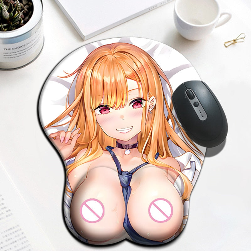 3D Boobs Mousepad | Oppai Ass Tits Mouse Pad | Silicone boobs mousepad