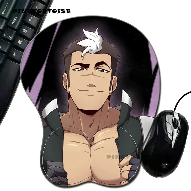 Anime  Cavalier Anime 3D Mouse pad Wrist Rest Soft Silica gel Breast Sexy Office decor Peripheral Kawaii palymat