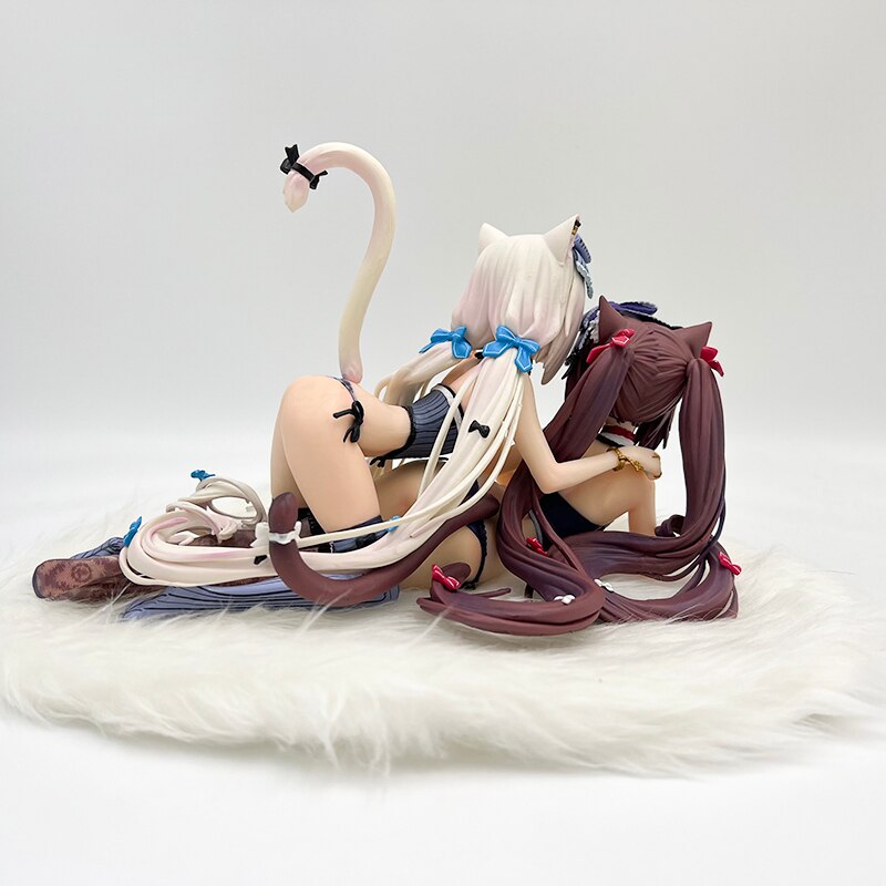 13cm Nekopara Chocola Sexy Anime Figure Nekopara Vanilla Action Figure Vanilla/Chocola Figurine Anime Girl Adult Model Doll Toys