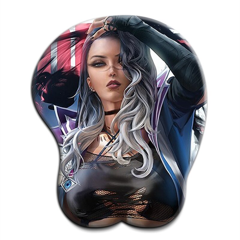 Valorant Viper Big Ass Fade 3D Oppai Gaming Mousepad with Wrist Rest Breasts Mouse Pad Gamer mat