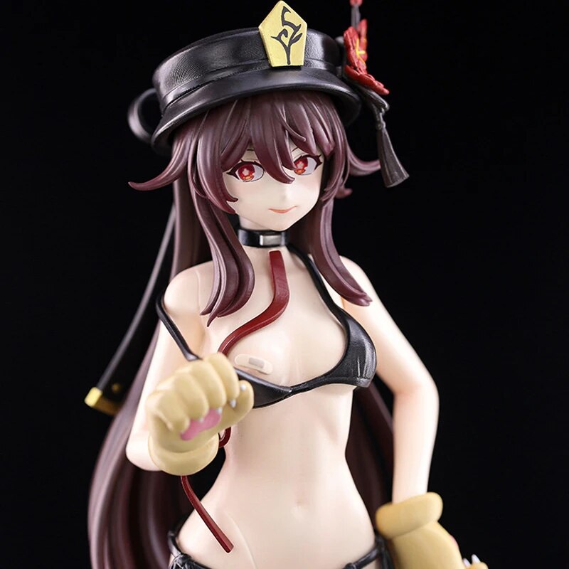 25cm Genshin Impact Hu Tao Sexy Anime Girl Figure Klee/Venti Action Figure Qiqi/Nahida Figurine Adult Collectible Model Doll Toy