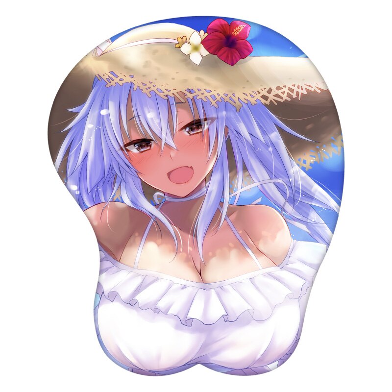 Anime 3D Mouse Pad Musashi Kantai Collection Wrist Rest Silicone Sexy Creative Gaming Mousepad Mat