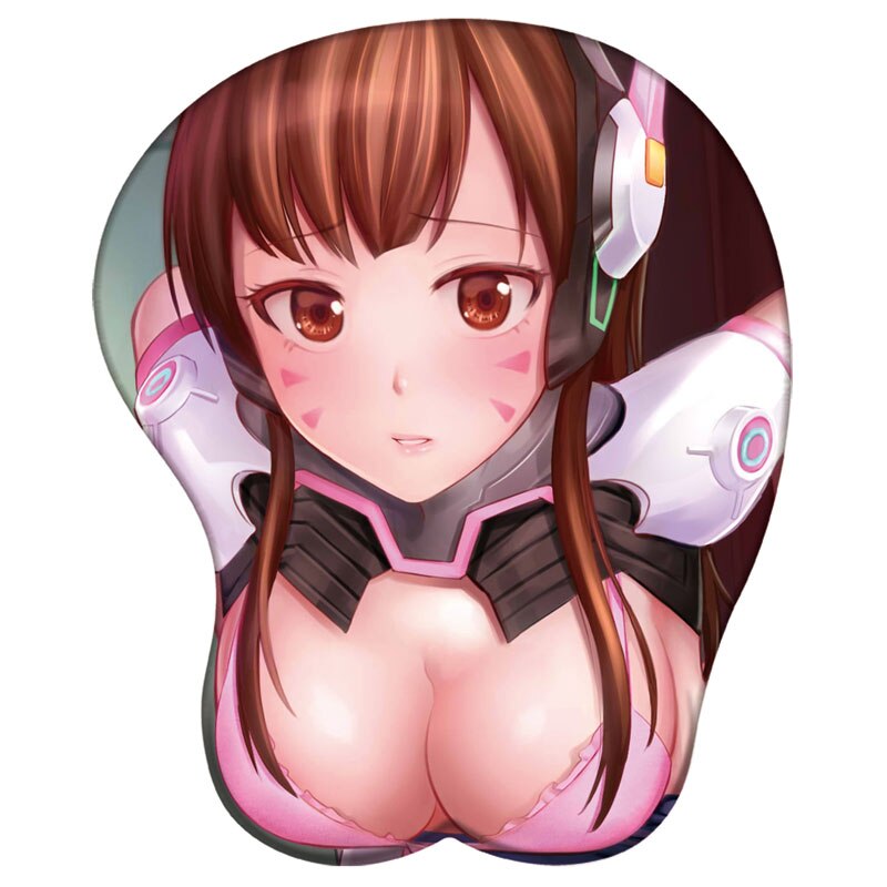 Overwatch Mouse Pad Gel Wrist Rest D.Va Mercy 3D Silicone Mousepad Anime Game 3D Wristband Mouse Pad Diy Sexy 3D Wrist Rest Pad