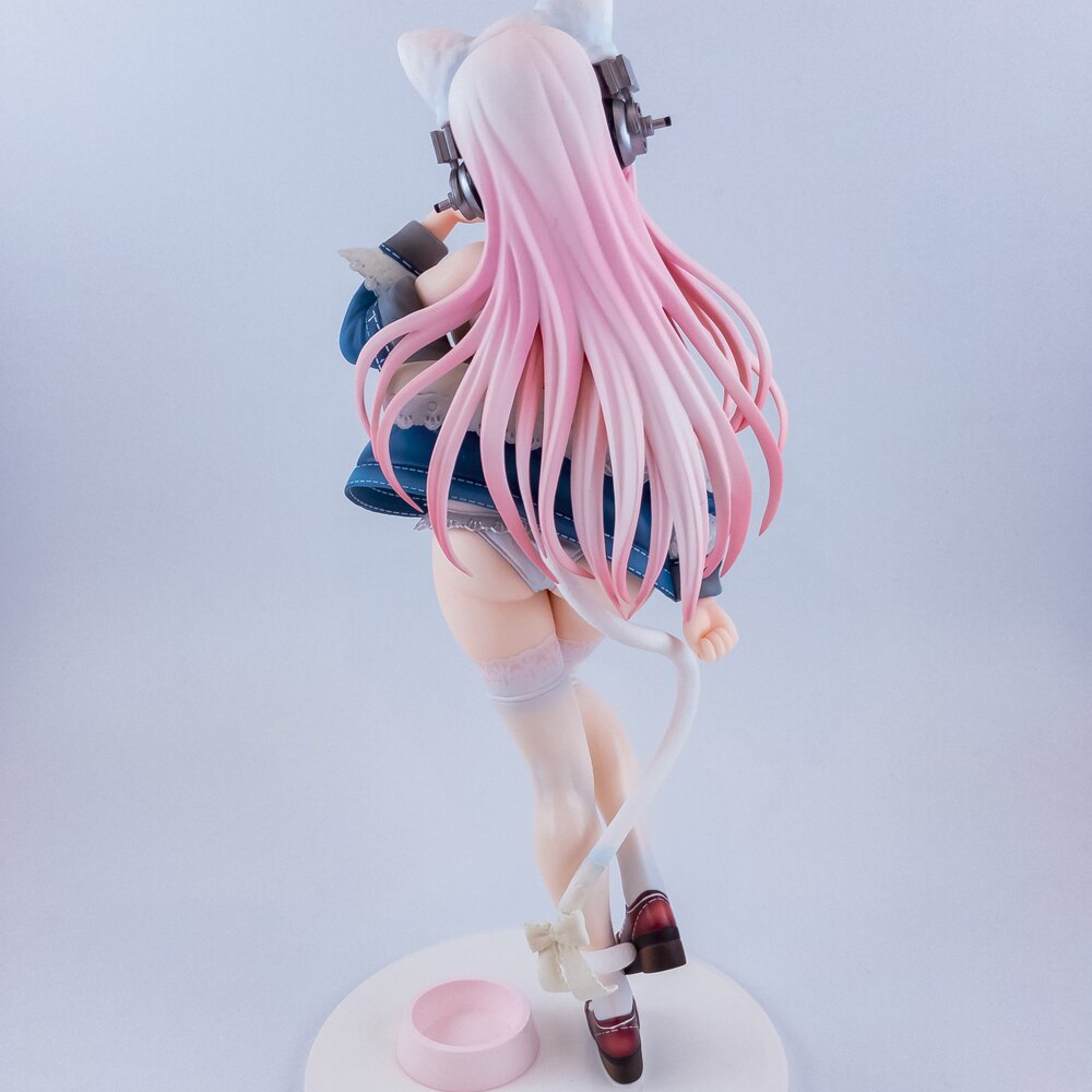 Waifu Figurine Hentai Anime Figure Girl Sexy Figure Sonico White Cat Ver. PVC Figure Collectible Model Anime Toy