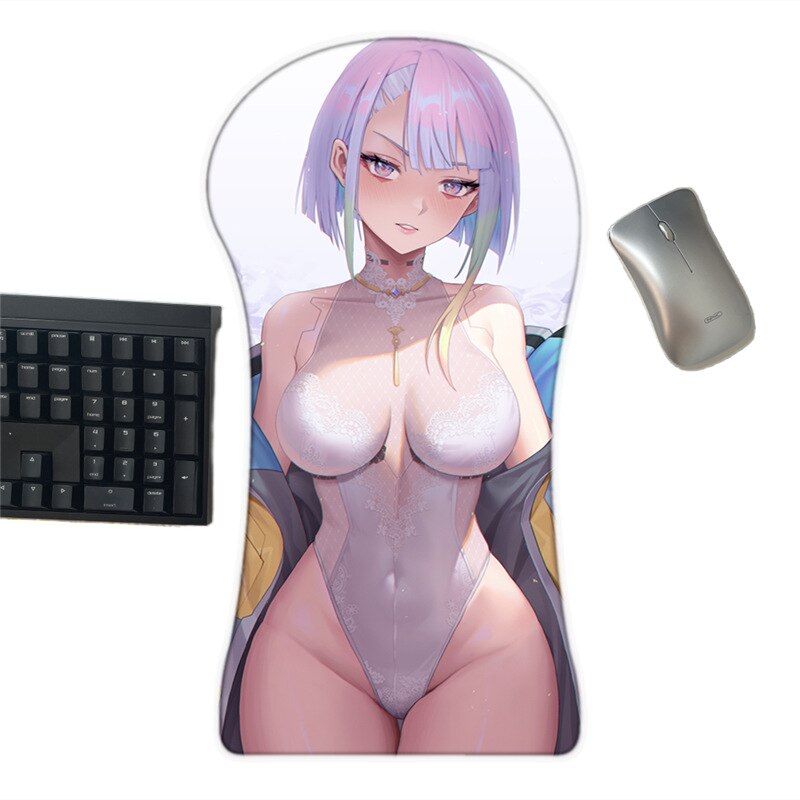 Cyberpunk Lucy Sexy 3D Whole Body Large Mouse Pad Creative Arm Wrist Rest Anime Ass Oppai Vagina Mousepad