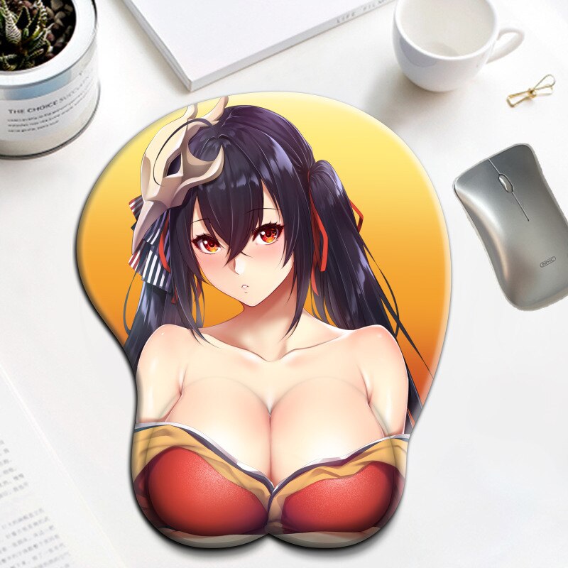 Taihou Full Skin for Azur Lane 3D Big Sexy Breasts Mousepad Oppai Wrist Rest Anime Gaming Mouse Pad Kawaii Desk Mat for PC Gamer