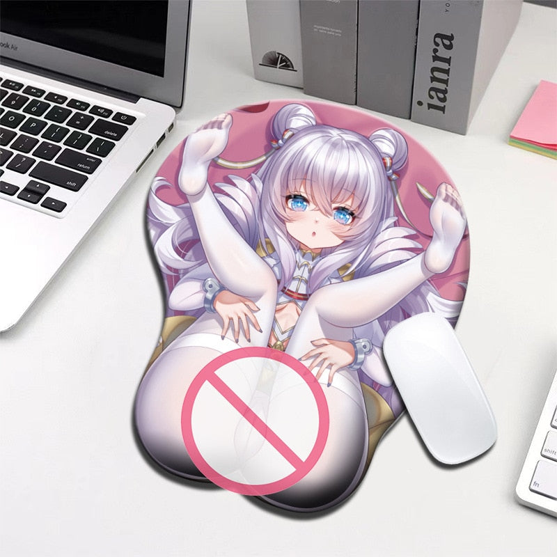 2023 Sexy Beauty Mouse Pad Cartoon Anime 3D Hip butt Mousepad Wrist Rest Silicone Creative Anti Slip Mouse Mat tapis de souris