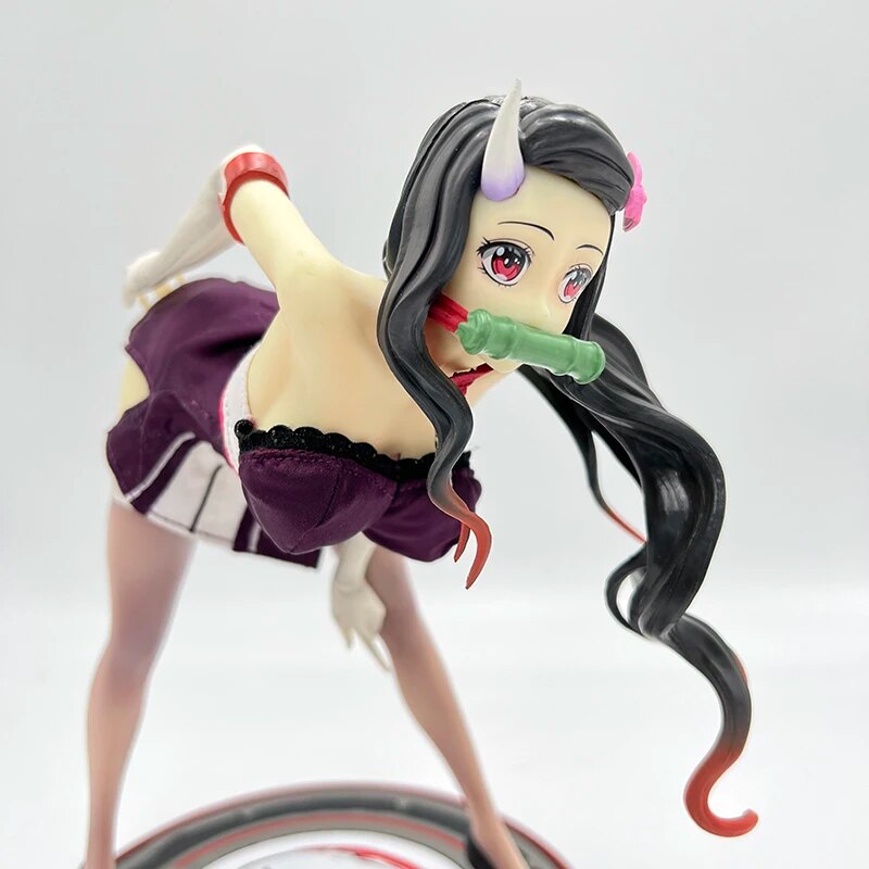 23cm Kimetsu no Yaiba Anime Figure Demon Slayer Kamado Nezuko Sexy Girl Action Figure Mitsuri/Shinobu Figurine Model Doll Toys