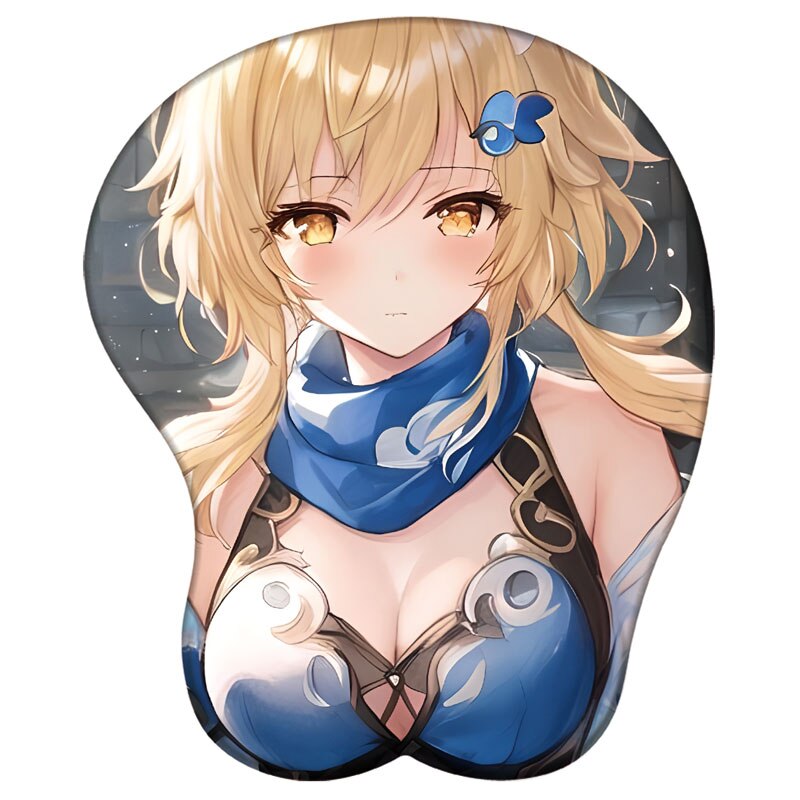 Tapis de souris en silicone 3D Genshin Impact Raiden Shogun Yae Miko Kokomi Support de poignet Tapis de souris Jeu d'anime Repose-poignet sexy Tapis de souris