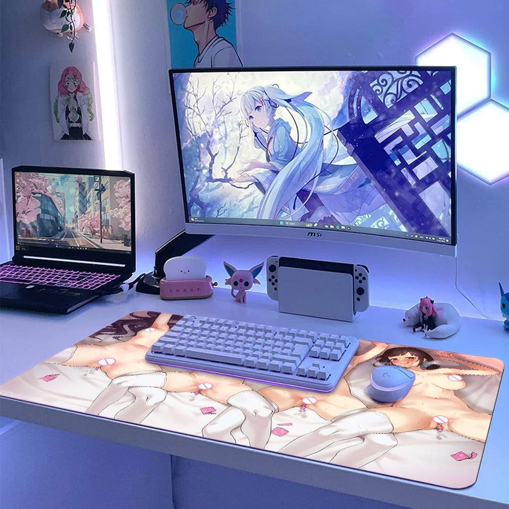 Tapis de souris nu Tapis de jeu sexy Tapis de souris Anime Poitrine Tapis de souris Personnalisé Filles nues Obscènes avec des seins Seins Non censuré Hentai Érotique Racé Coquin