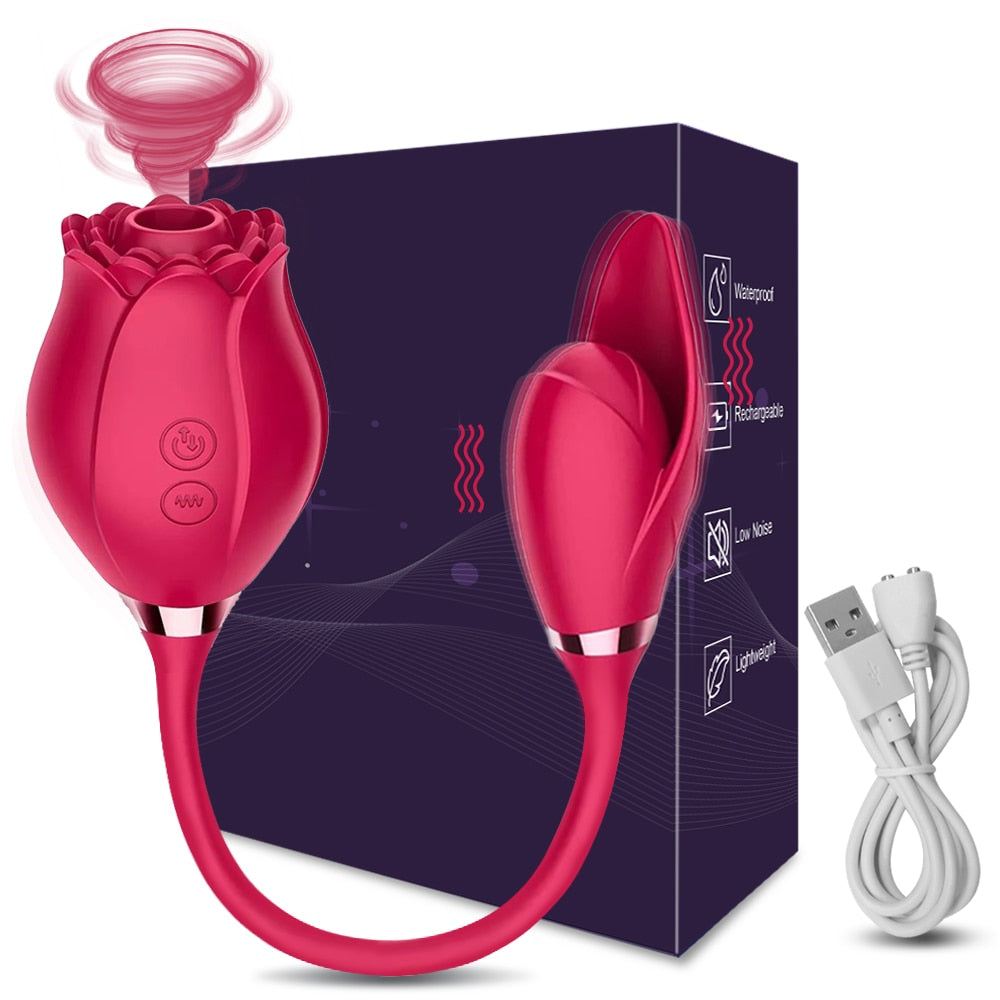 Rose Toy Dildo Thrusting Vibrator for Women Egg Clitoris Sucker Stimul K-Minded Rose Toy Dildo Thrusting Vibrator for Women Egg Clitoris Sucker Stimul K-Minded