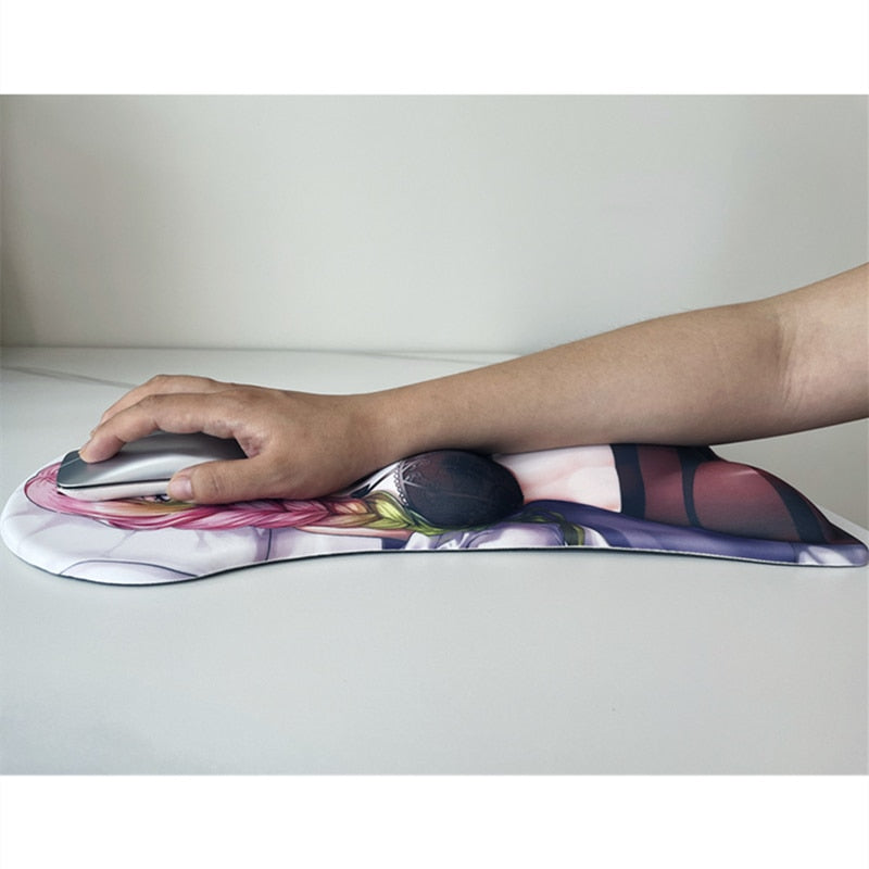 415mm Kimetsu No Yaiba Kanroji Mitsuri 3D Whole Body Large Mouse Pad Arm Wrist Rest Anime Sexy Oppai Pad