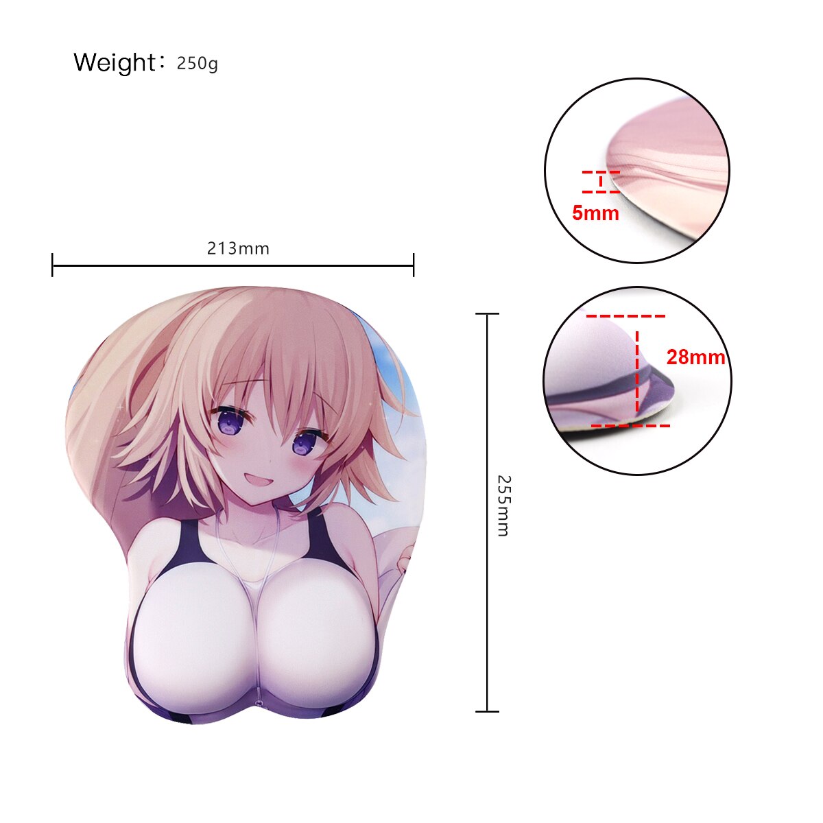 3D Boobs Mousepad | Oppai Ass Tits Mouse Pad | Silicone boobs mousepad