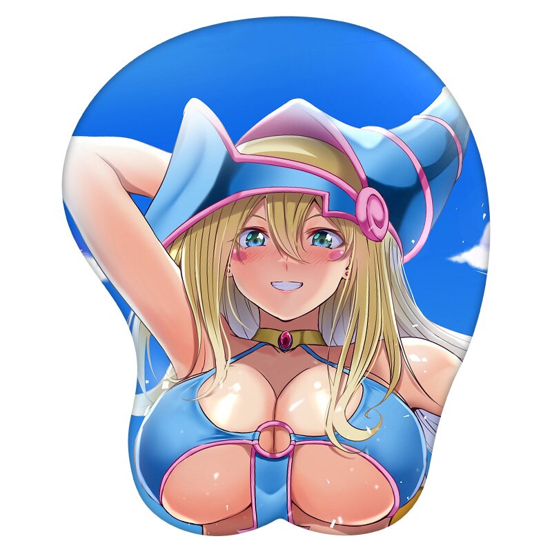 Anime 3D Mouse Pad Dark Magician Girl YuGiOh Wrist Rest Silicone Sexy Creative Gaming Mousepad Mat