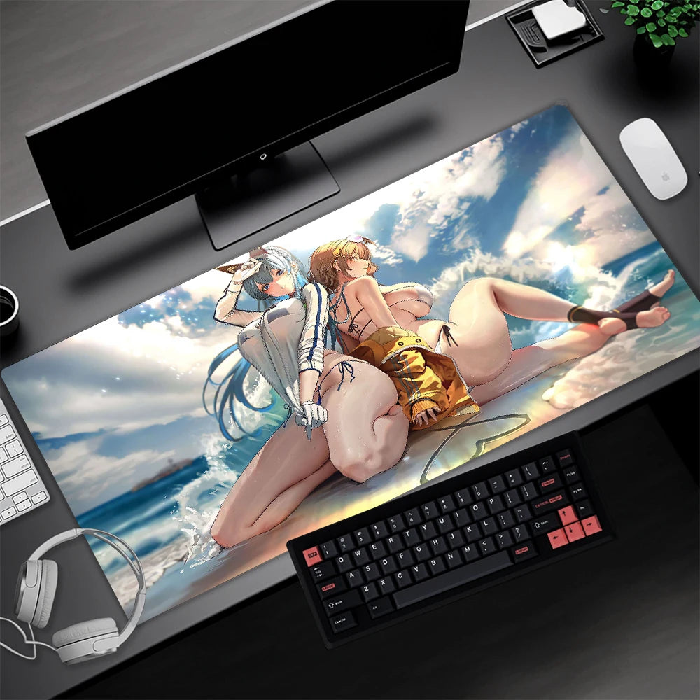 Extra Large Mouse Pad Animes Desk Kawaii Cute Sexy Girls Mousepad 80*30 Mousepads Japanese Desk Mat Gaming Accessories 1200*600