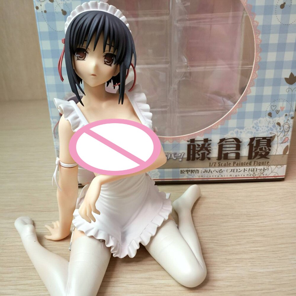 1/7 Anime Action Figure Princess Lover Orchid Seed Tengcangyou Sexy Girl Fujikura Yuu White Apron Ver 14cm PVC Collectible Doll