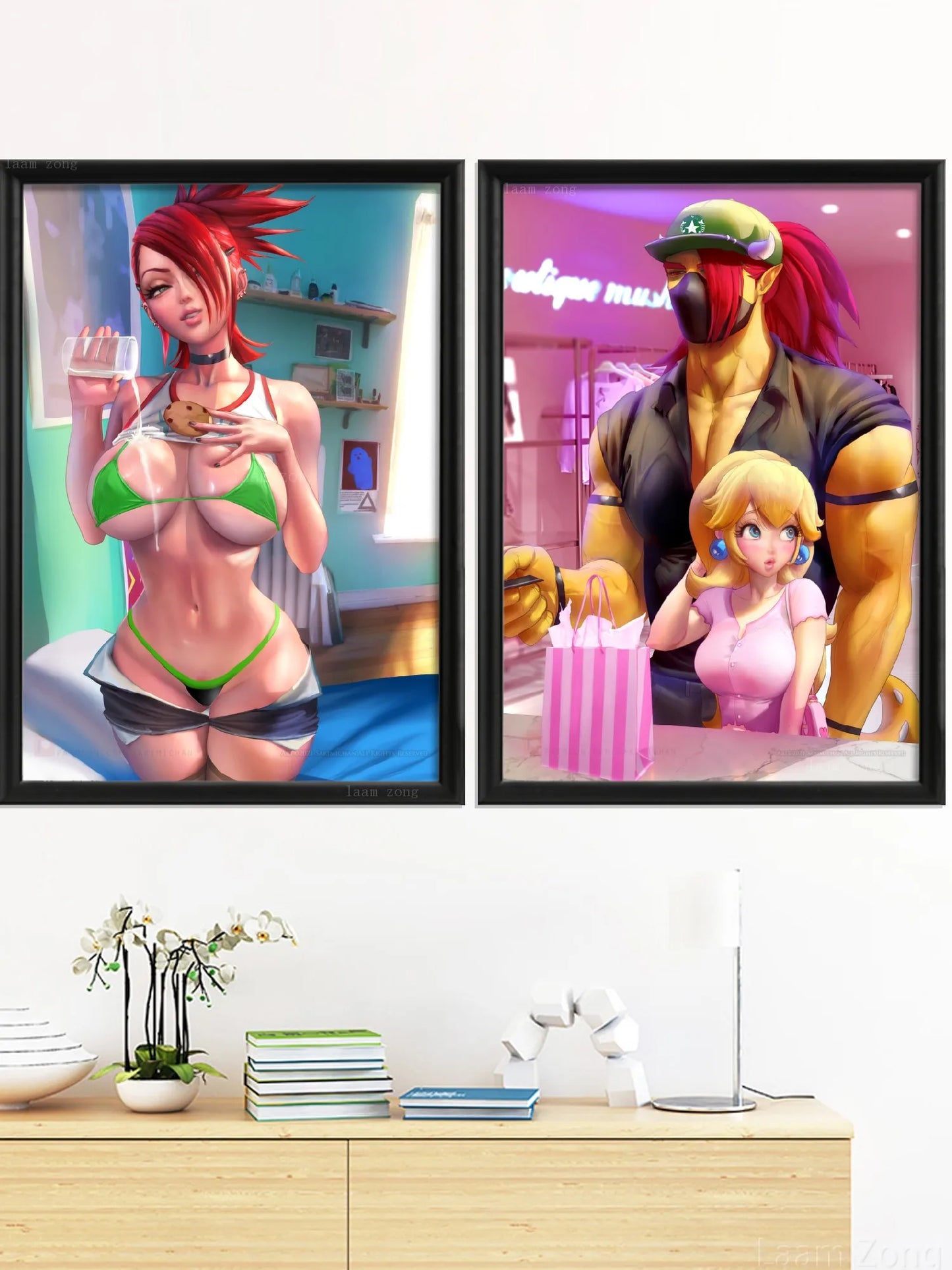 Tatsumaki Sexy Nude Girl Game Anime Frankie Foster Art Toile Peinture Maison Salon Chambre Décoration