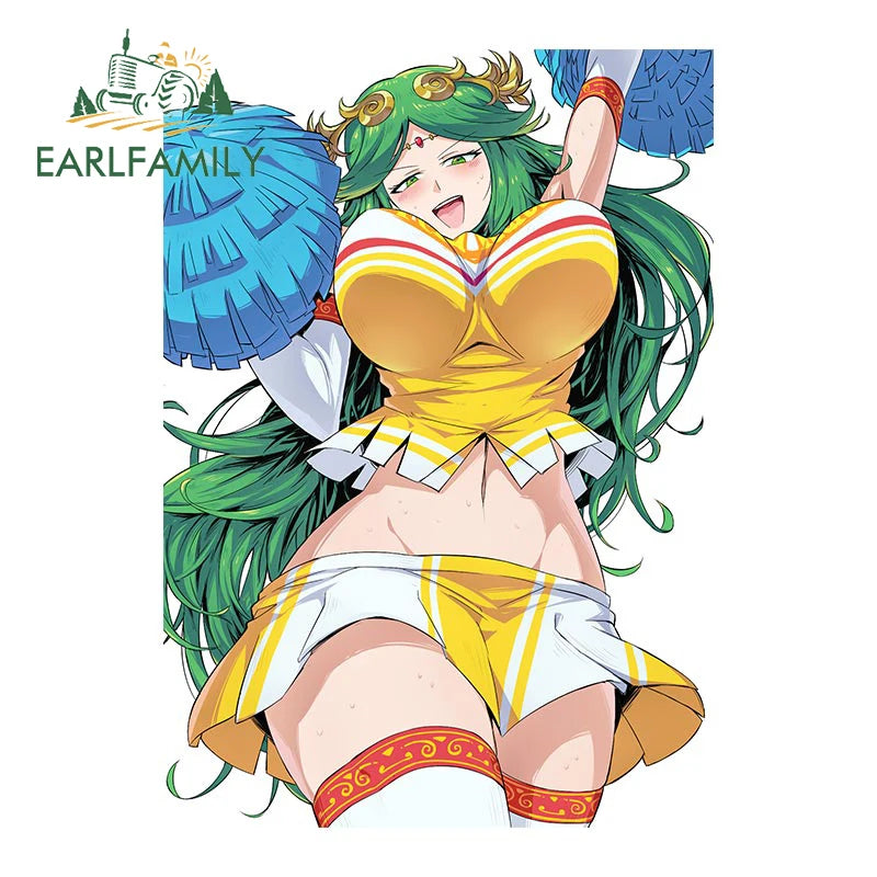 Hentai anime sticker 13cm 3D Sexy Girl Car Sticker Kid Icarus for Palutena Anime JDM Style Waterproof Car Decal Motorcycle Decoration