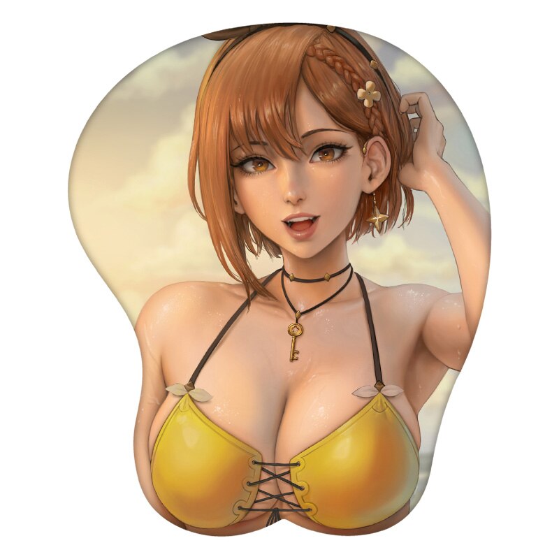 Atelier Ryza Reisalin Stout 3D Mouse Pad Anime Wrist Rest Silicone Creative Gaming Mousepad Mat