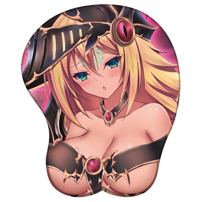 Yu Gi Oh 3D Silicone Mousepad Black Magician Girl Mazaki Anzu Wrist Support Mouse Pad Anime Oppai Sexy Girl Wrist Rest Mouse Pad