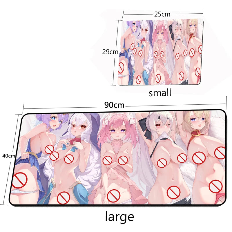 Hentai HD Wallpaper Topless Mouse Pad Gaming Anime MousePad Sexy Girl Big Table mat Gamer Accessories Keyboard Mouse mats