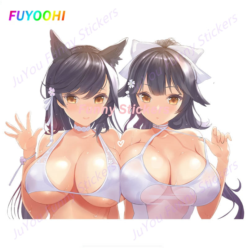 Sexy anime girl Sticker | Bikini Anime girl stickers | Sexy swimsuit stickers | underwear car stickers decal anime cute car accessories decoration