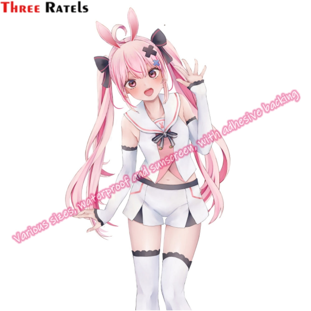 Three Ratels H624 Haramura Nodoka Saki Sexy Anime Girsl Poster Adhesive Vinyl for Car Accessories for Bmw E87 Golf Supplies