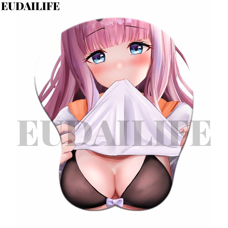 Anime Kaguyasama Love Is War 3D Hand Wrist Rest Mouse Pad Mousepad Silicone Breast Oppai Soft Mouse Mat Office Work Otaku