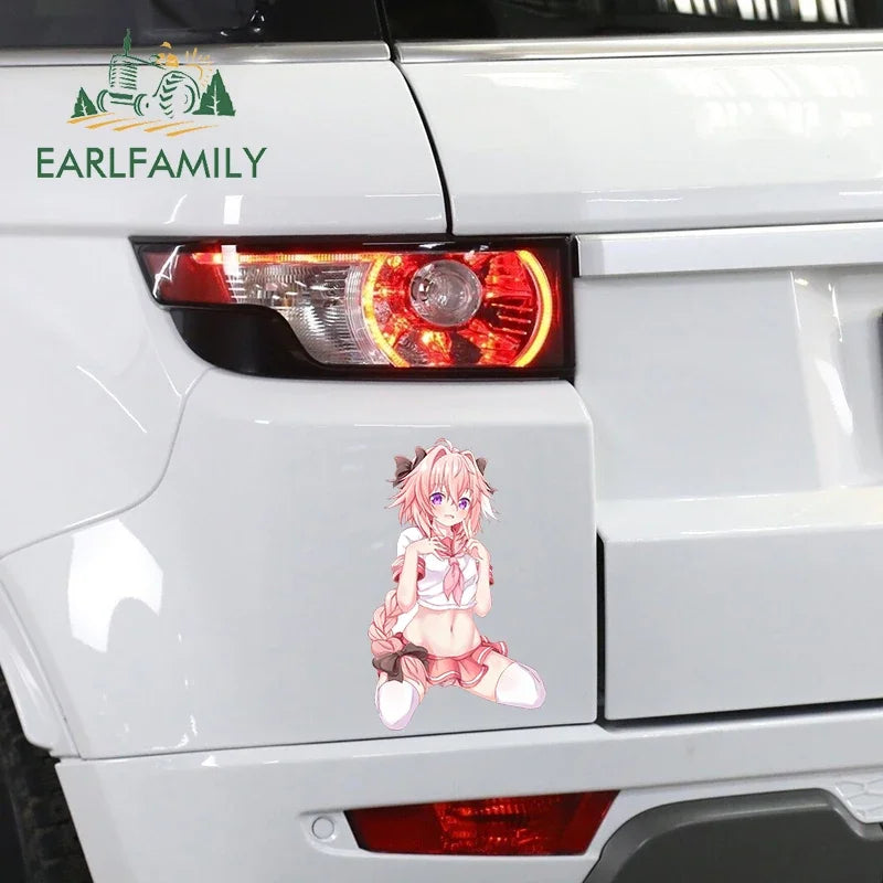 Hentai anime sticker 13cm x 8.5cm for Astolfo Sexy Anime Funny Car Stickers Waifu Femboy Hentai Decal Windshield RV Vinyl Car Wrap