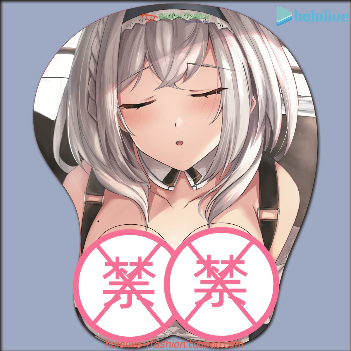 Shirogane Noel Sexy 3D Mousepad Vtuber hololive Hand Wrist Rest Mouse Pad Mousepad Silicone Breast Oppai Soft Mouse Mat Otaku