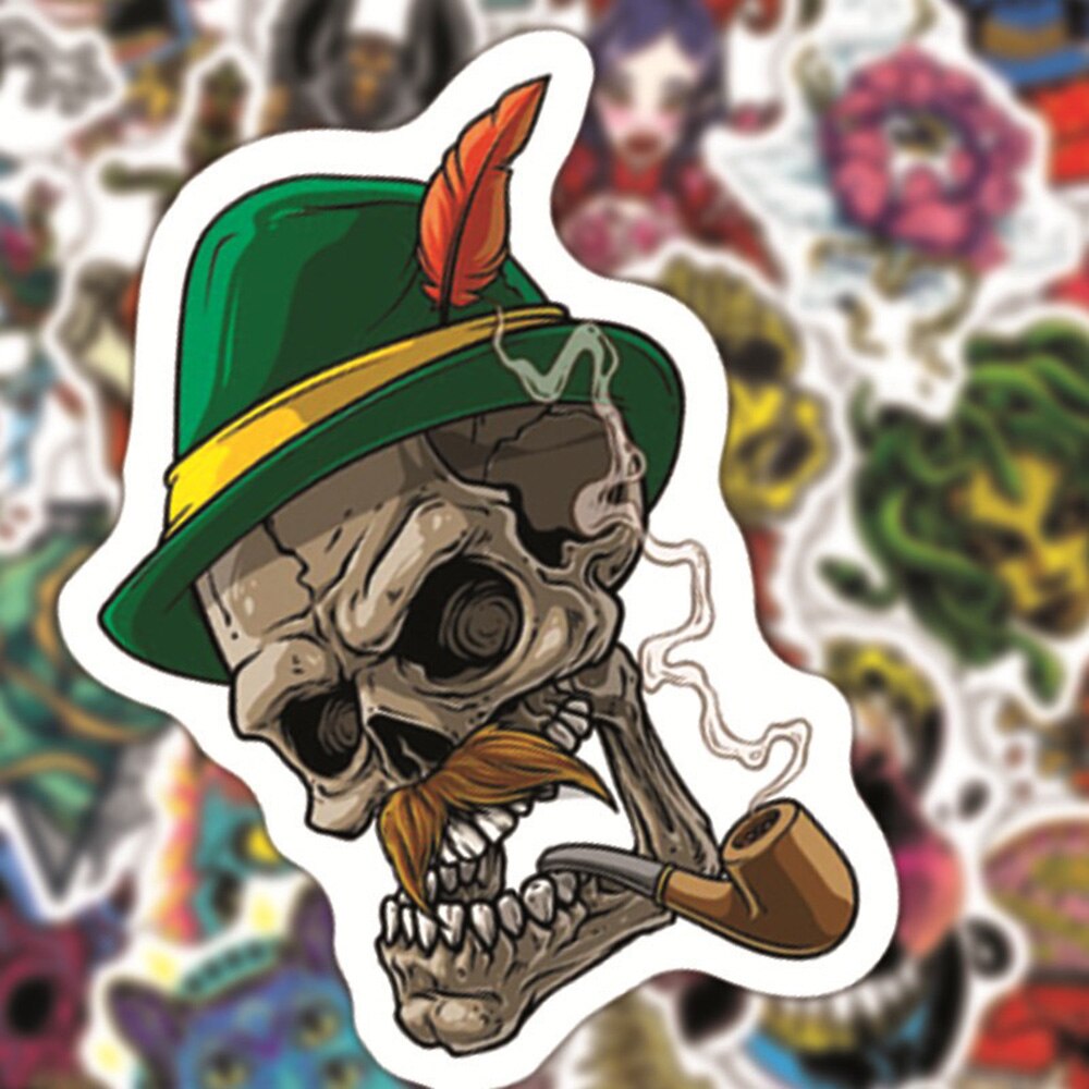 10/30/50/100PCS Horror Series Skull Eyeball Cartoon Sticker DIY Snowboard Laptop Luggage Cartoon Graffiti Decals Sticker