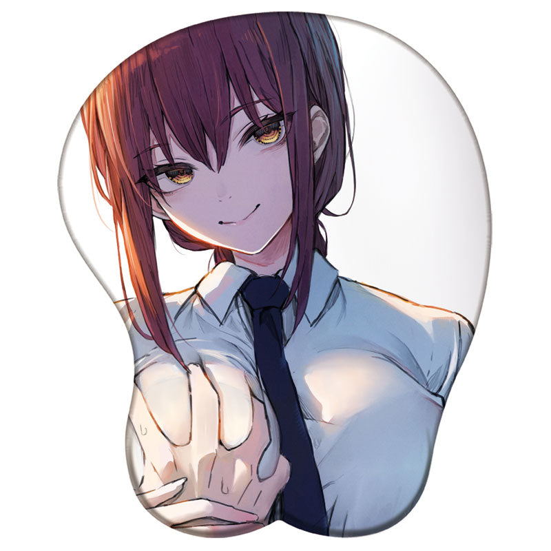 Chainsaw Man 3D Silicone Mousepad Makima Power Reze Kobeni Himeno 3D Wristband Mouse Pad Anime Game Sexy 3D Wrist Rest Mouse Mat