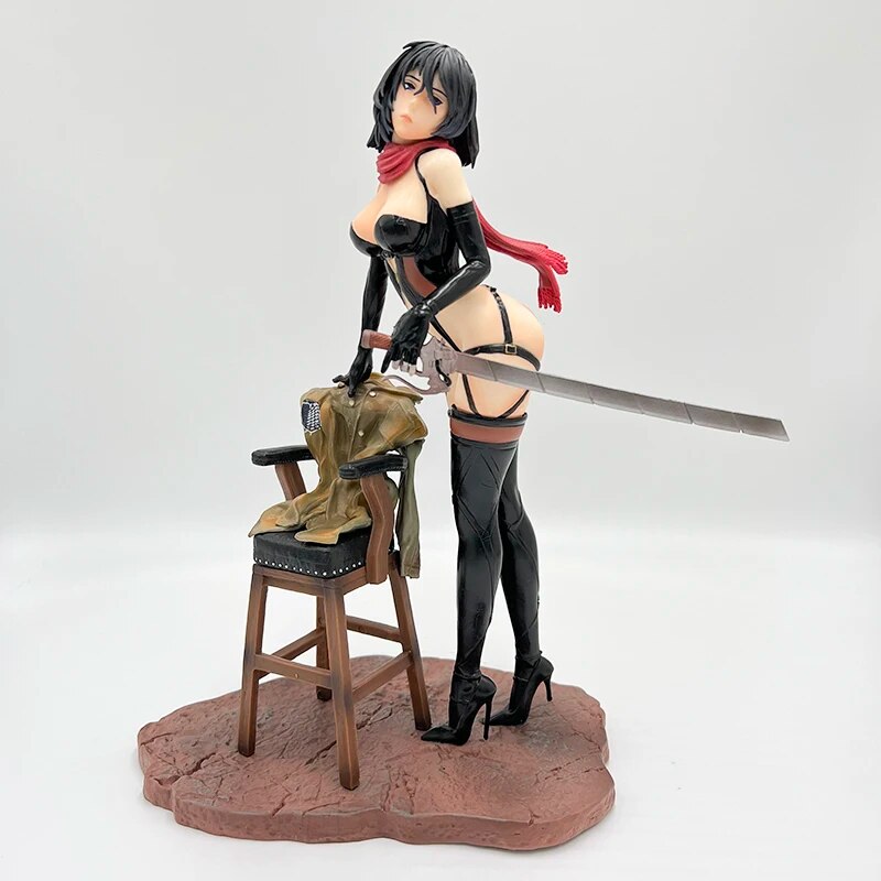 30cm Mikasa Ackerman Sexy Anime Figure Attack on Titan Action Figure Levi Ackerman Shingeki no Kyojin Figurine Model Doll Toys