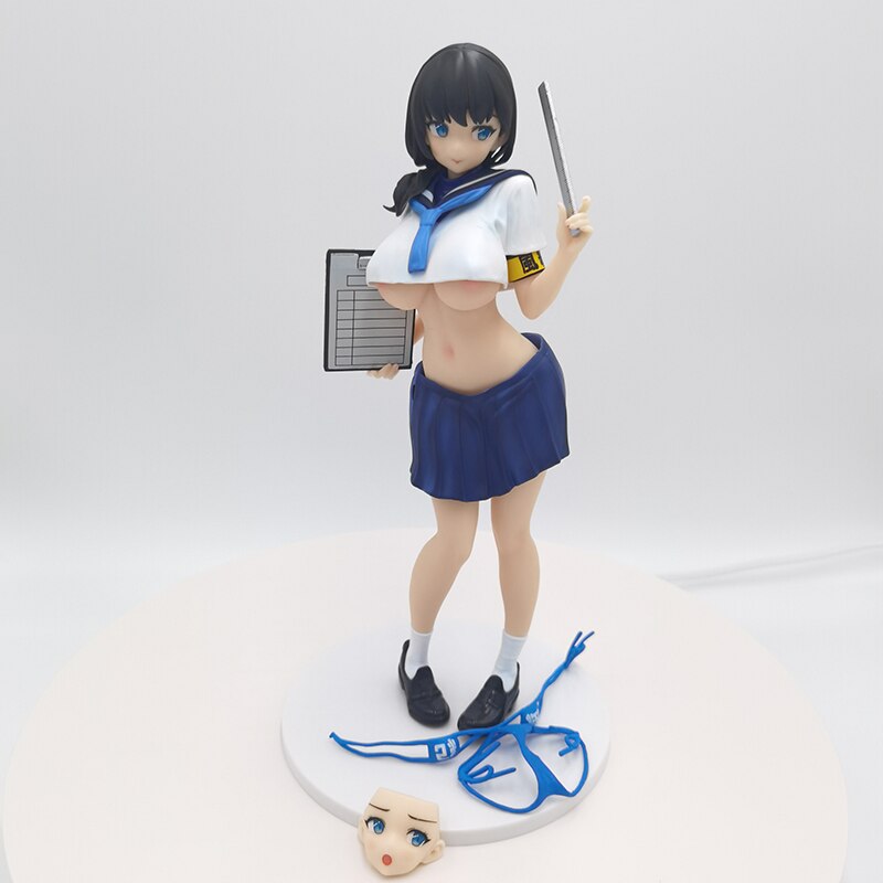 25cm Daiki Kougyou Sexy Anime Figure Majimeka!? Fuuki Iin-san Action Figure Wet JK Sexy Girl Figure Aldult Collection Model Toy