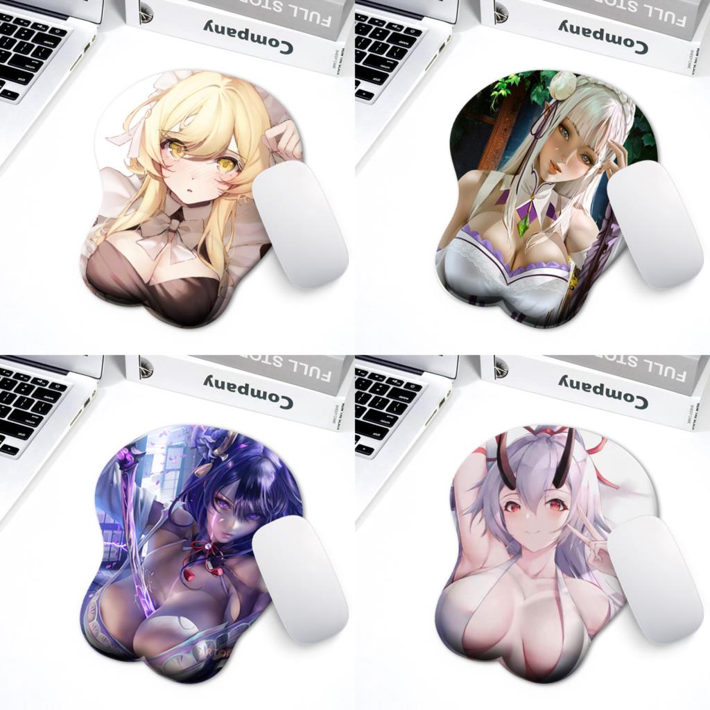 3D Boobs Mousepad | Oppai Ass Tits Mouse Pad | Silicone boobs mousepad