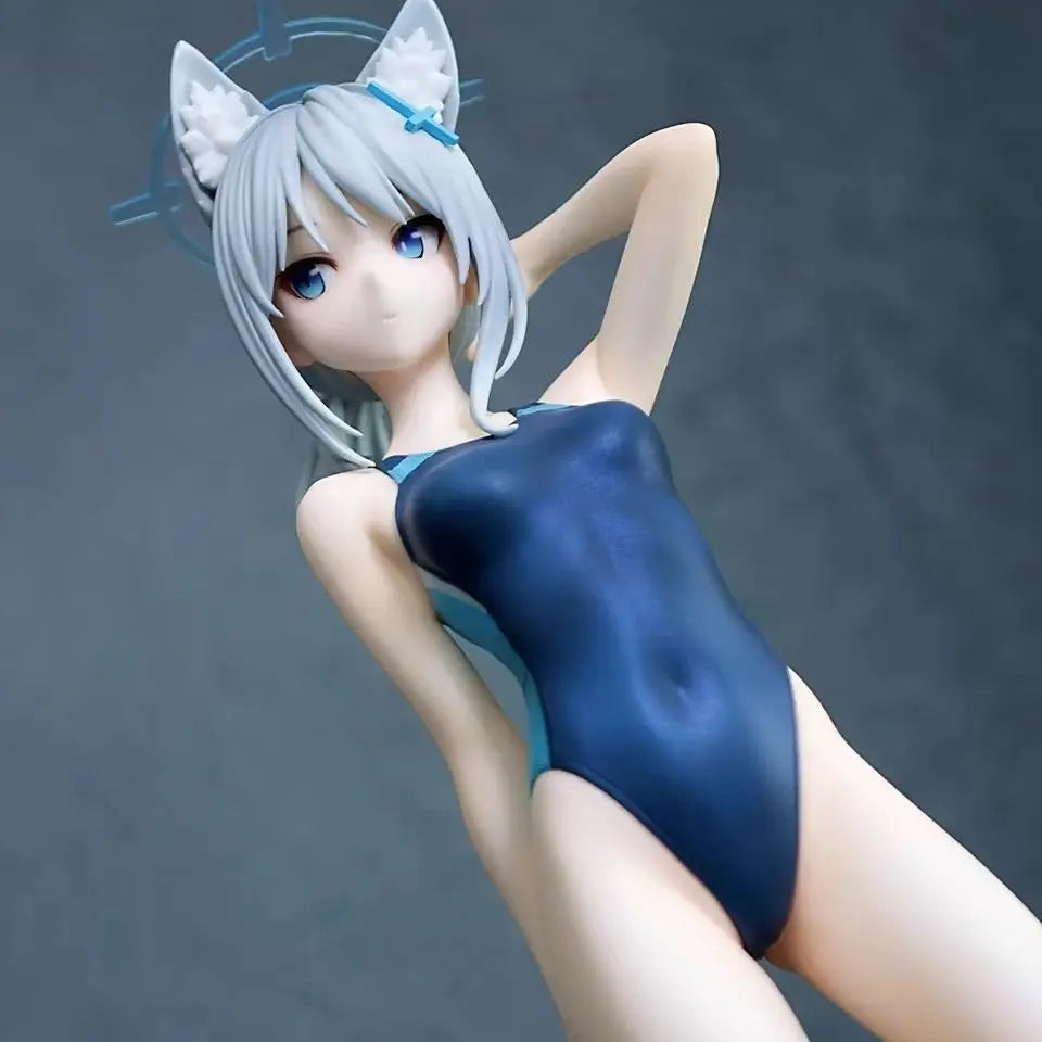 NSFW Blue Archive Sunaookami Shiroko 1/7 Swimsuit ver PVC Action Figure Toy Adults Collection Kawaii Cute Model Doll Gifts