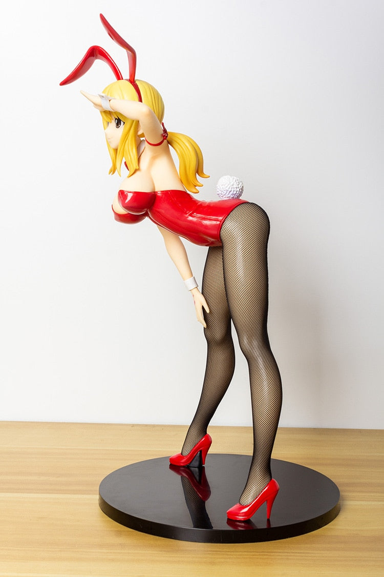 38CM FREEing B-style Fairy Tail Lucy Heartfilia 1/4 Bunny Ver. PVC Action Figure Adult Collectible Model Toys doll Gifts